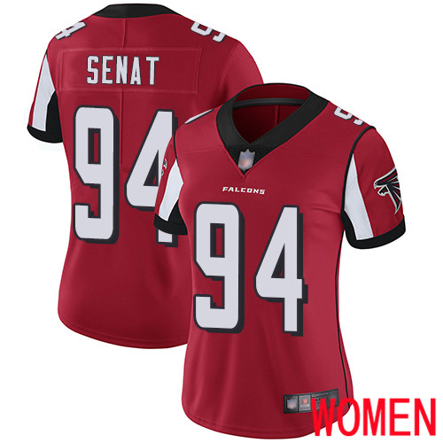 Atlanta Falcons Limited Red Women Deadrin Senat Home Jersey NFL Football 94 Vapor Untouchable